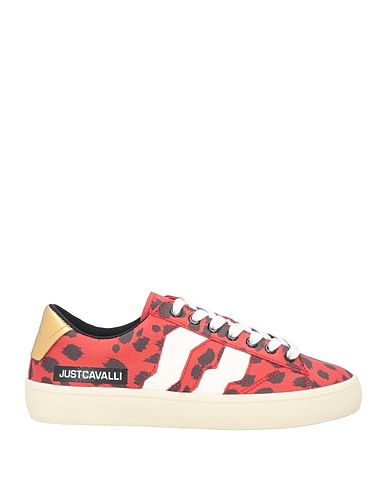 JUST CAVALLI Sneakers Red Soft Leather