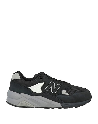 NEW BALANCE Sneakers Black Leather, Textile fibres