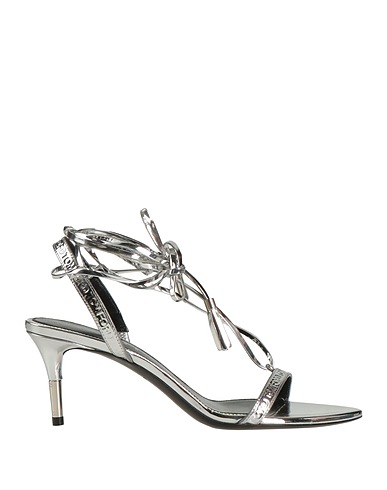 TOM FORD Sandals Silver Bovine leather, Goat skin, Brass