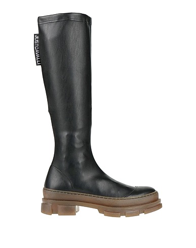 JUST CAVALLI Boots Black Textile fibers