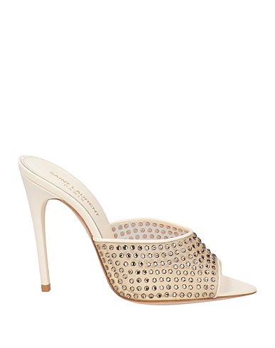 SAINT LAURENT Sandals Off white Textile fibres