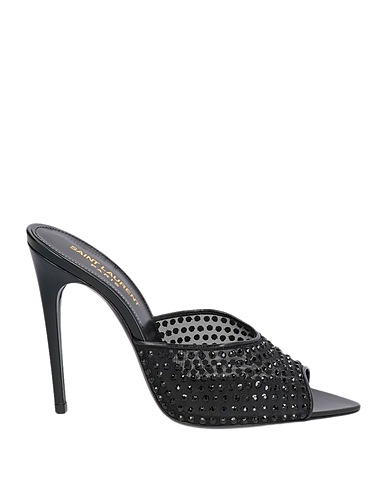 SAINT LAURENT Sandals Black Textile fibres