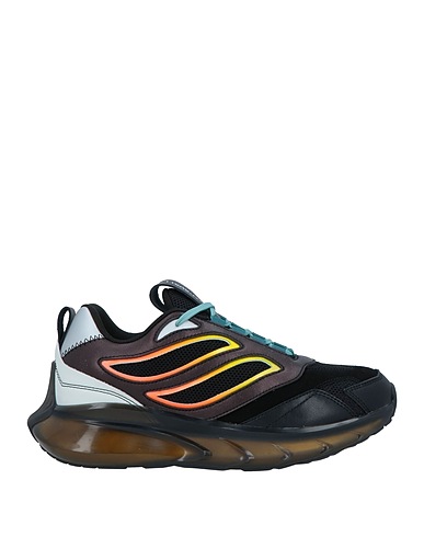 JUST CAVALLI Sneakers Black Leather, Textile fibers