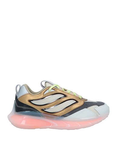 JUST CAVALLI Sneakers Off white Leather, Textile fibres