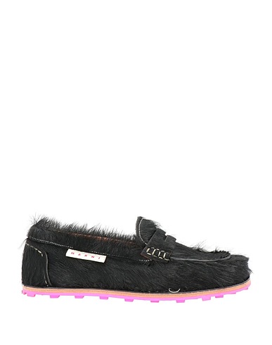 MARNI Mokassins Schwarz Leder