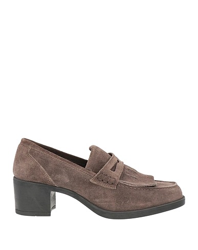 CARMINE DURSO Loafers Dark brown Leather