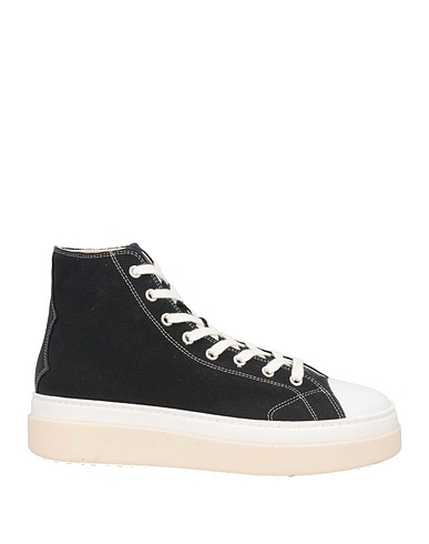 ISABEL MARANT Sneakers Black 100% Cotton, Soft Leather