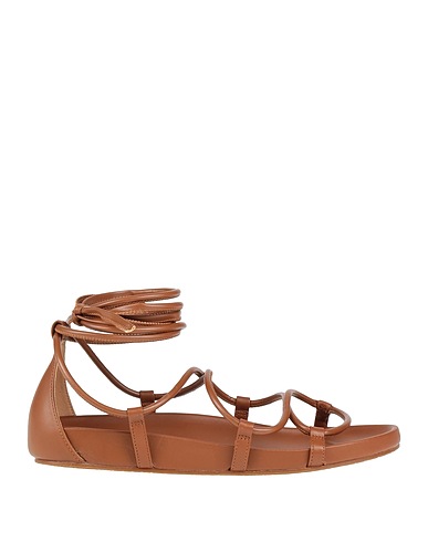 MICHAEL MICHAEL KORS Sandali Marrone Pelle, Fibre tessili
