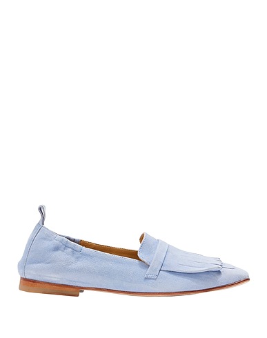 GARLANI Loafers Blue Soft Leather