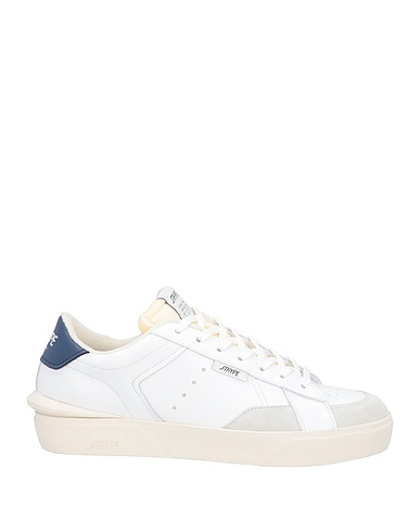 STRYPE Sneakers White Leather, Textile fibers