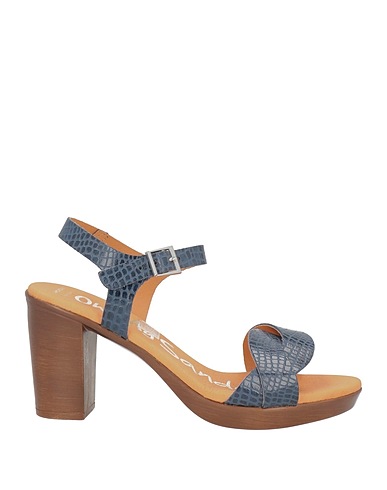 OH! MY SANDALS® Sandals Slate blue Soft Leather