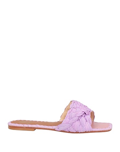 DE SIENA Sandals Lilac Natural raffia