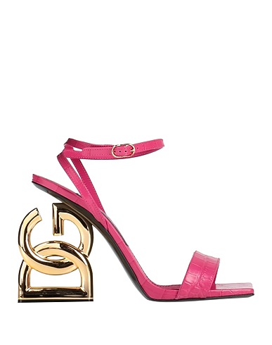 DOLCE&GABBANA Sandals Magenta Soft Leather