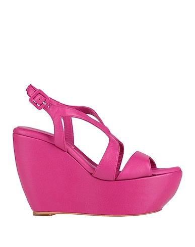 PALOMA BARCELÓ Sandals Fuchsia Leather