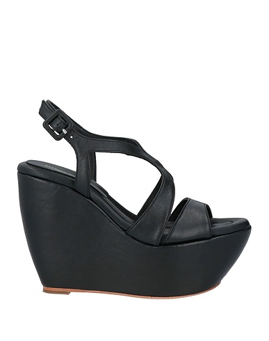 PALOMA BARCELÓ Sandalen Schwarz Leder
