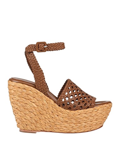 PALOMA BARCELÓ Espadrilles Brown Soft Leather