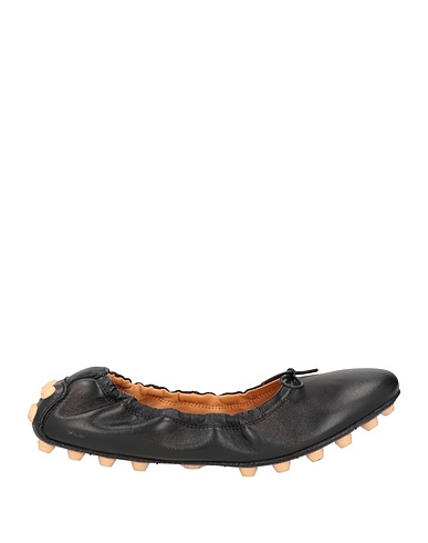 TOD'S Ballet flats Black Soft Leather