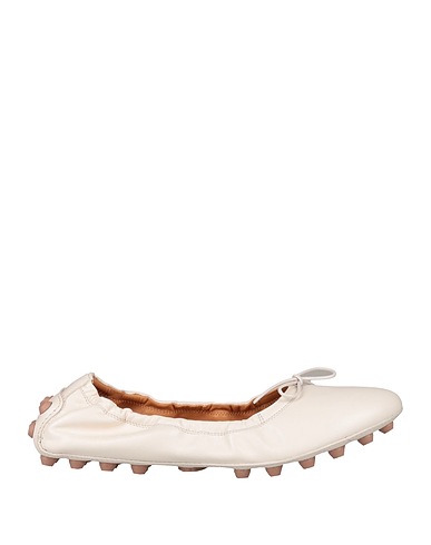 TOD'S Ballet flats Cream Soft Leather