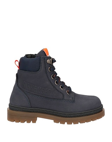 BIKKEMBERGS Bottine Bleu nuit Cuir, Fibres textiles