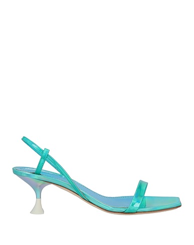 3JUIN Sandals Turquoise Soft Leather