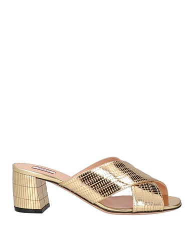 BALLY Sandals Gold Soft Leather