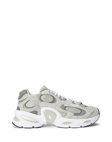 POLO RALPH LAUREN Sneakers MODERN TRAINER 100 SNEAKER 
 Grey 82% Leather, 18% Textile fibers
