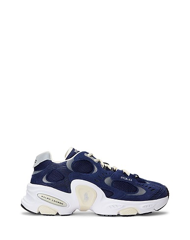 POLO RALPH LAUREN Sneakers MODERN TRAINER 100 SNEAKER 
 Navy 82% Leather, 18% Textile fibers