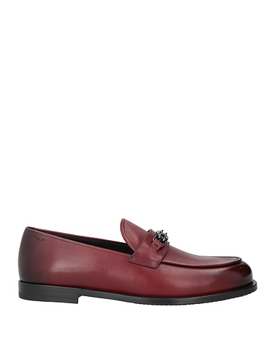 BALLY Loafers Burgundy Calfskin