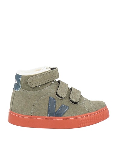 VEJA Sneakers Verde militare Pelle