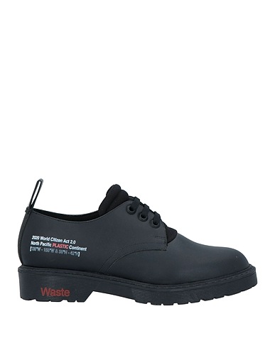 F_WD Laced shoes Black Soft Leather
