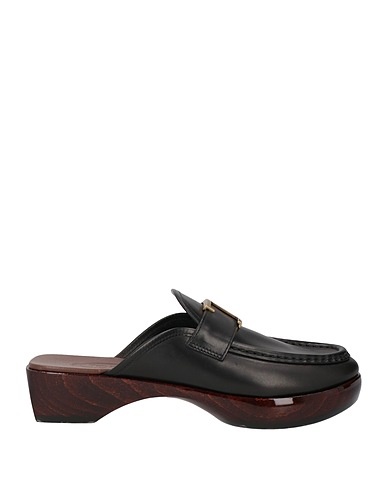 TOD'S Mule e zoccoli Nero Pelle