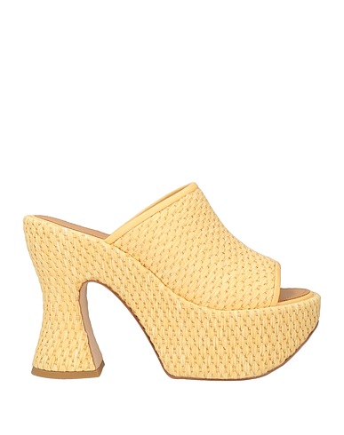 LOEWE Sandals Pastel yellow Textile fibers