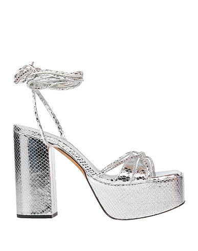 TORAL Sandali Argento Pelle
