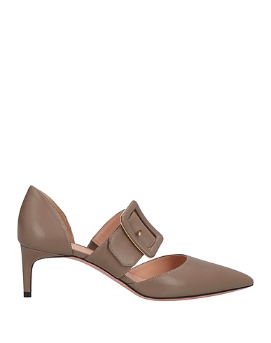 BALLY Pump Khaki Sheepskin, Textile fibers