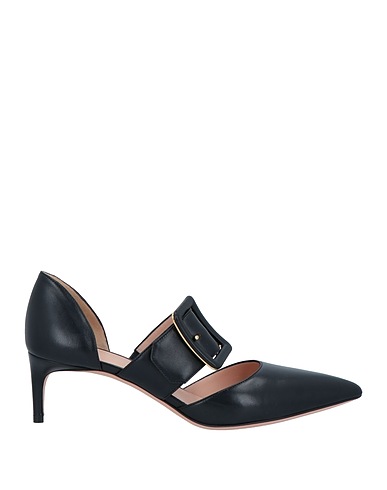 BALLY Pumps Schwarz Schafleder, Gewebefasern