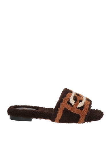BALLY Sandals Dark brown Shearling