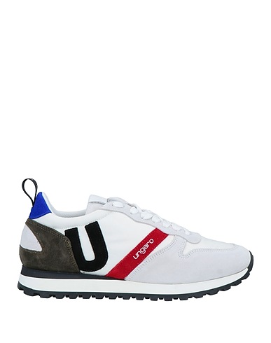 UNGARO Sneakers Light grey Leather, Textile fibres