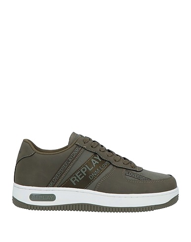 REPLAY Sneakers Military green Textile fibres