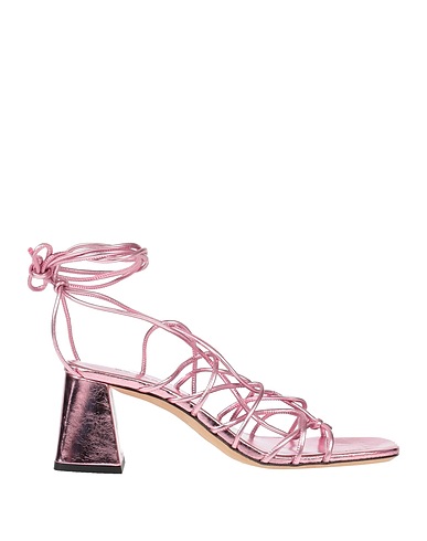 BY FAR Sandals Pink Textile fibers