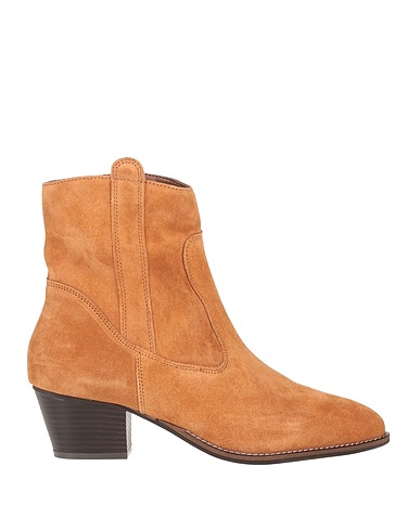 PIECES Ankle boot Camel Leather