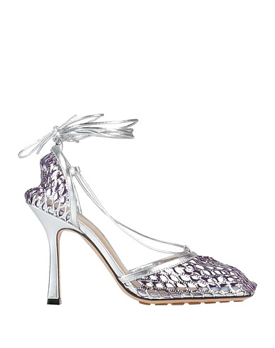 BOTTEGA VENETA Pump Lilac Soft Leather, Textile fibers