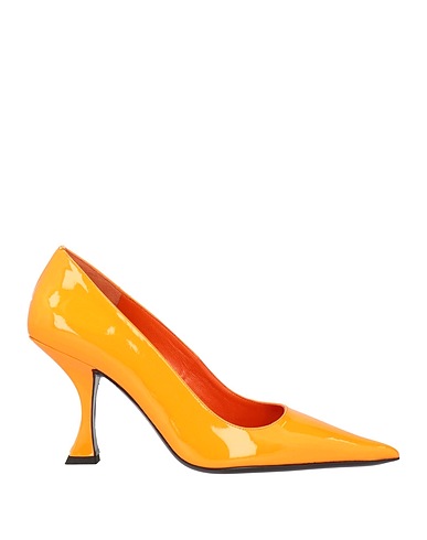 BY FAR Pump Orange Soft Leather