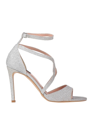 ISLO ISABELLA LORUSSO Sandali Argento Fibre tessili