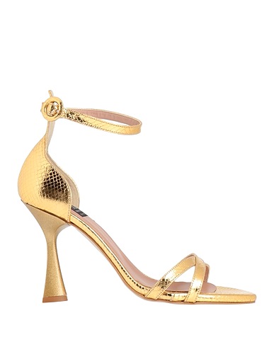 ISLO ISABELLA LORUSSO Sandali Oro Fibre tessili