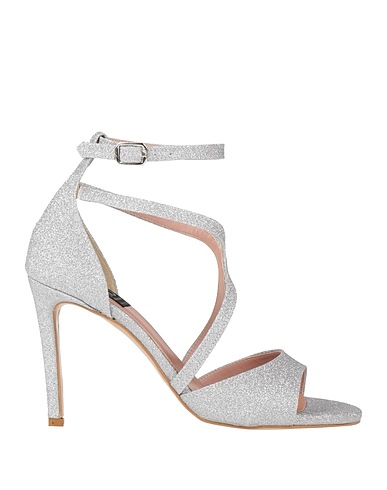 ISLO ISABELLA LORUSSO Sandals Silver Textile fibres