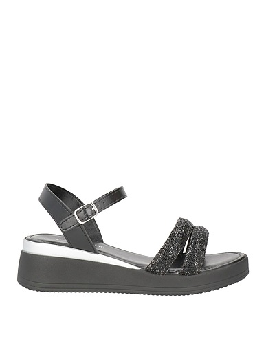 CAFèNOIR Sandalen Schwarz Andere Fasern