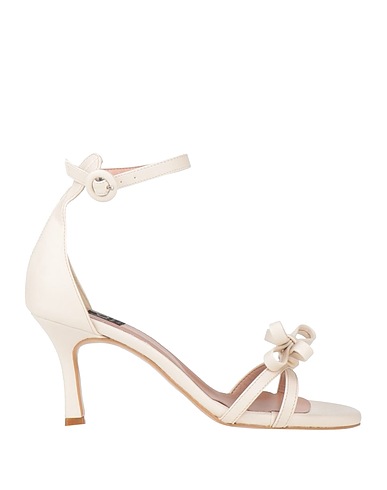 ISLO ISABELLA LORUSSO Sandals Ivory Textile fibres