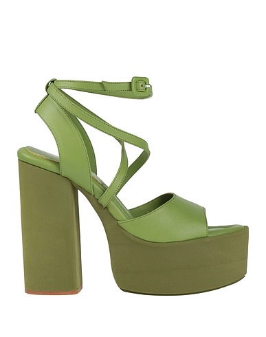 PALOMA BARCELÓ Sandali Verde Pelle