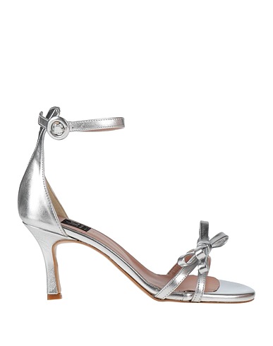 ISLO ISABELLA LORUSSO Sandals Silver Textile fibres