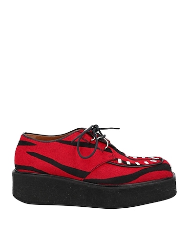 MARNI Laced shoes Red Soft Leather